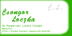 csongor loczka business card